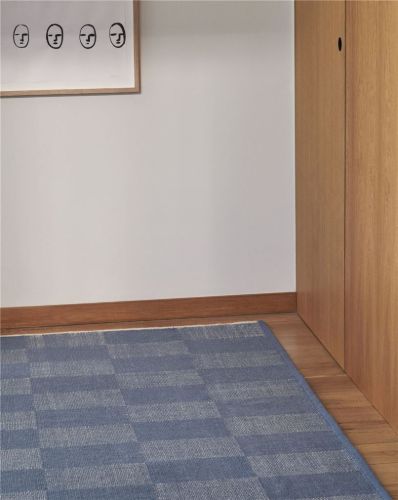 HAY Karoteppich 170x240 cm - Hellblau S Karo