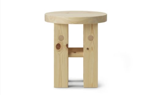 Normann Copenhagen Fyr Skammel H: 45 cm - UV Lakeret Fyrretræ