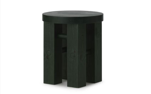 Normann Copenhagen Kiefernhocker H: 45 cm – Dunkelgrün