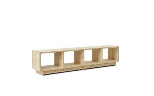 Normann Copenhagen Plank Bücherregal Klein L: 220 cm – UV-lackierte Kiefer