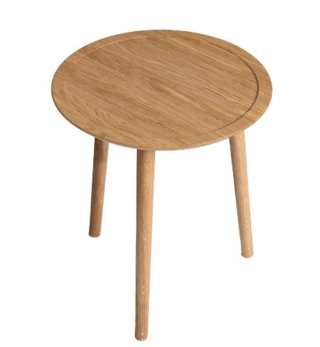 Ro Collection Dodona Sofabord Ø: 46 cm - Olieret Eg