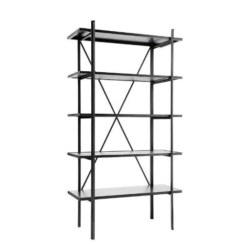 MUUBS Austin Bücherregal 166x90 cm - Schwarz