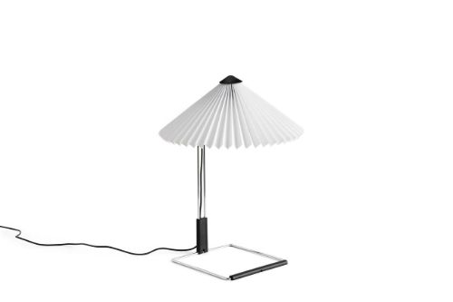 HAY Matin Table Lamp Small H: 38 cm - Mirror/White 