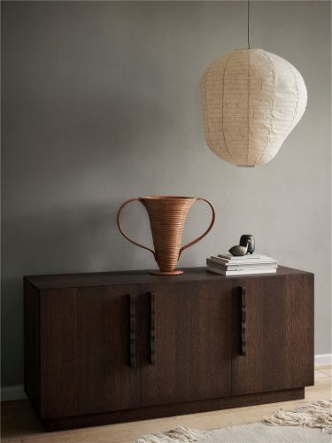 Ferm Living Kurbis Lampenschirm H: 80 cm – Natur
