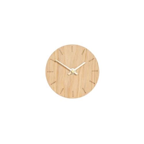 Hemverk Vægur Ø: 12 cm – Light Oak/Kobber