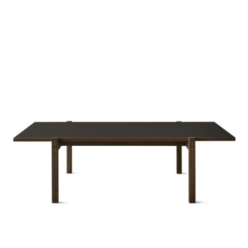Eberhart Furniture Eugene Sofabord 70x125 cm - Iron Linoleum/Mørk Egetræ