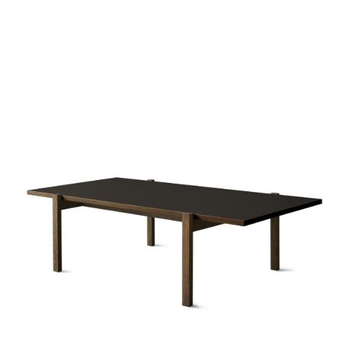 Eberhart Furniture Eugene Couchtisch 70 x 125 cm – Eisen-Linoleum/Dunkle Eiche