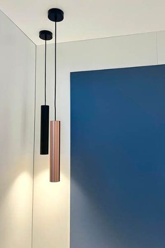 ANTIDARK Tube Flex Pendel GU10 H: 35 cm - Roségold