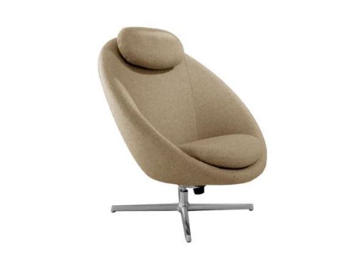 Cane-line Indoor Pace Loungestol inkl. Nakkehynde - Marsala Yellow/Polished Aluminium
