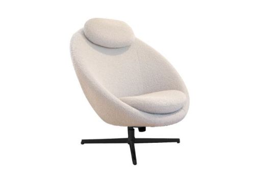 Cane-line Indoor Pace Loungestol inkl. Nakkehynde - White/Black Aluminium