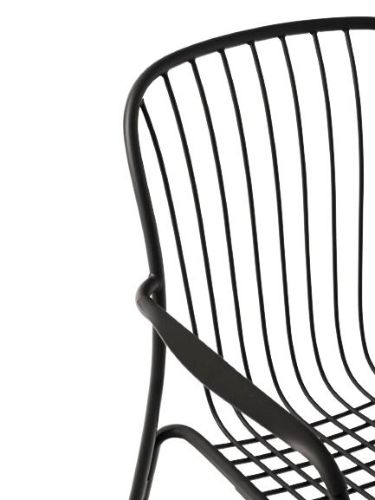 &Tradition Thorvald SC95 Space Copenhagen Outdoor-Sessel SH: 45,9 cm - Warm Black
