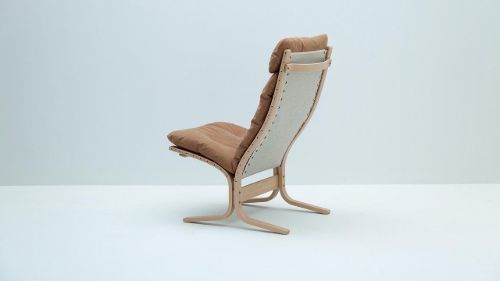 LK Hjelle Siesta Classic Sessel hoch SH: 45 cm – Natur/Dünen Kamel
