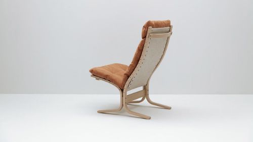 LK Hjelle Siesta Classic Sessel hoch SH: 45 cm – Natur/Dünen Cognac