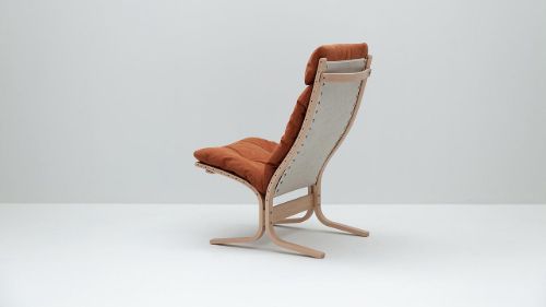 LK Hjelle Siesta Classic Sessel hoch SH: 45 cm – Natur/Dünen-Rost