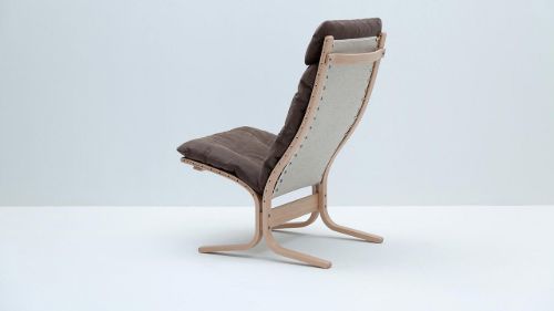 LK Hjelle Siesta Classic Sessel hoch SH: 45 cm – Natur/Dünen Dunkelbraun