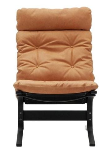 LK Hjelle Siesta Classic Lænestol Høj  - Black/Vintage Cognac