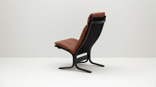 LK Hjelle Siesta Classic Sessel hoch SH: 45 cm – Schwarz/Prescott Haselnuss