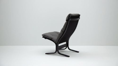 LK Hjelle Siesta Classic Sessel hoch SH: 45 cm – Schwarz/Prescott Greyshadow