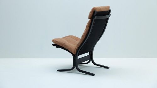LK Hjelle Siesta Classic Sessel hoch SH: 45 cm – Schwarz/Dünenkamel