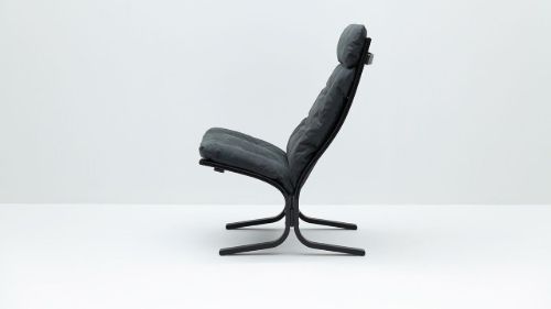 LK Hjelle Siesta Classic Sessel hoch SH: 45 cm – Schwarz/Dünen Anthrazit