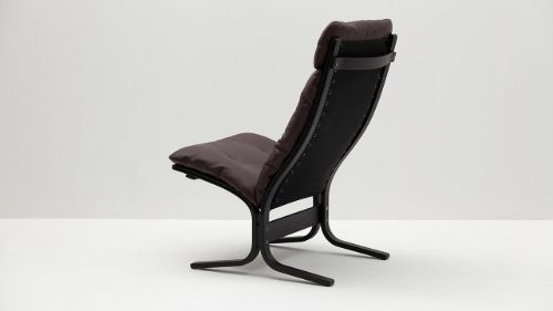 LK Hjelle Siesta Classic Sessel hoch SH: 45 cm – Schwarz/Elmo Rustical Dark Brown
