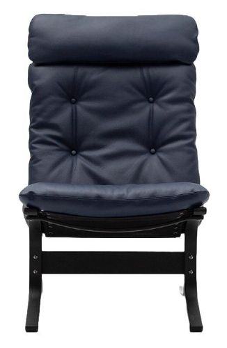 LK Hjelle Siesta Classic Lænestol Høj  - Black/Elmo Rustical Blue