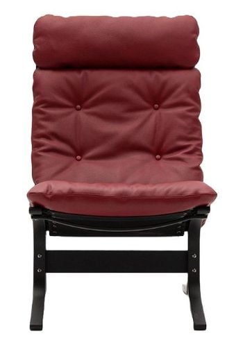 LK Hjelle Siesta Classic Lænestol Høj  - Black/Elmo Rustical Red