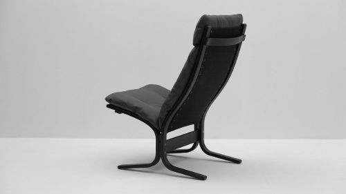 LK Hjelle Siesta Classic Sessel hoch SH: 45 cm – Schwarz/Elmo Rustical Grey