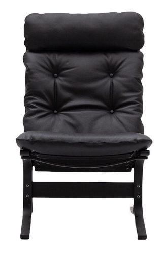 LK Hjelle Siesta Classic Lænestol Høj  - Black/Elmo Rustical Black