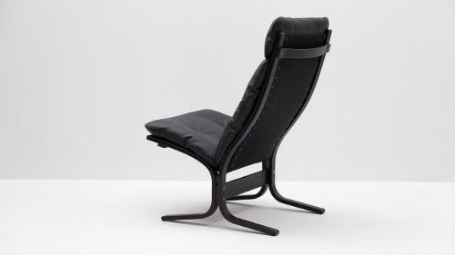 LK Hjelle Siesta Classic Sessel hoch SH: 45 cm – Schwarz/Elmo Rustical Black