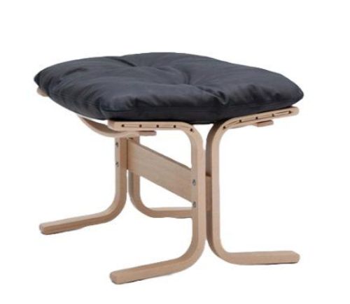 LK Hjelle Siesta Classic Fodskammel H: 45 cm - Nature/Vintage Black Soft