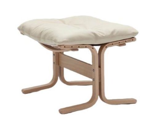 LK Hjelle Siesta Classic Fodskammel H: 45 cm - Nature/Prescott Ivory