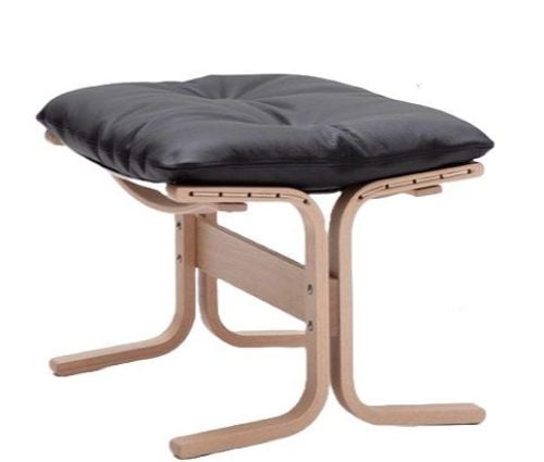 LK Hjelle Siesta Classic Fodskammel H: 45 cm - Nature/Elmo Rustical Black