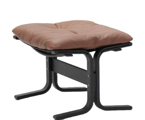 LK Hjelle Siesta Classic Fodskammel H: 45 cm - Black/Elmo Rustical Tan