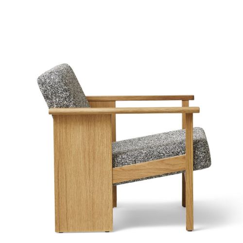 Form & Refine Loungesessel SH: 39 cm - Eiche/Zero