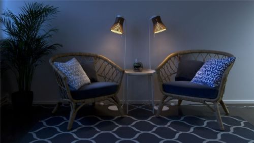 Secto Design Petite 4610 Stehlampe H: 130 cm - Weiß