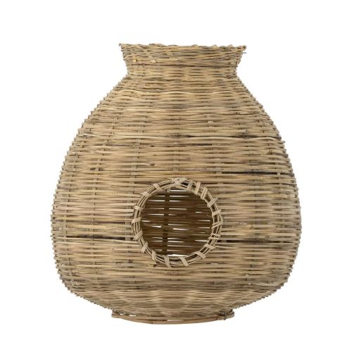 Bloomingville Ottine Lanterne m/Glas H: 26 cm - Natur/Bambus