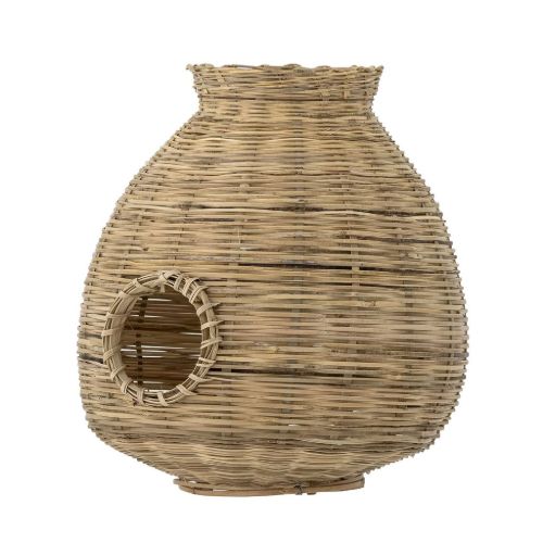 Bloomingville Ottine Laterne mit Glas H: 26 cm – Natur/Bambus