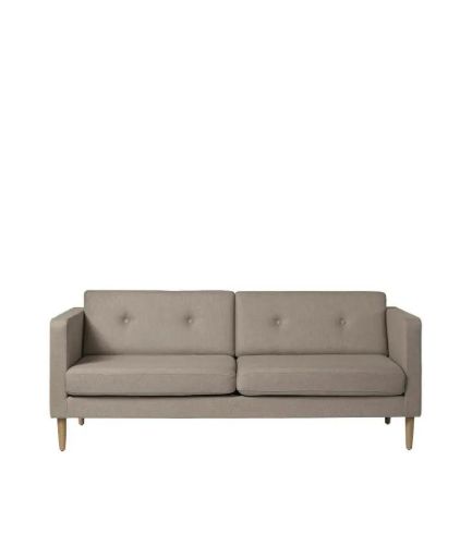 FDB Møbler Firhøj 2,5 Pers Sofa L: 198 cm - MLF26/Lysebrun