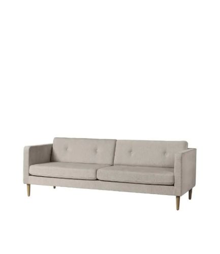 FDB Møbler Firhøj 3-Personen-Sofa L: 228 cm – Tangent/Beige