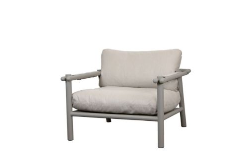 Cane-line Outdoor Sticks Loungestol inkl. Hynder - Taupe Aluminium/Sand