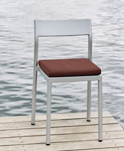 HAY Sitzkissen für Type Chair – Orangebraun gestreift