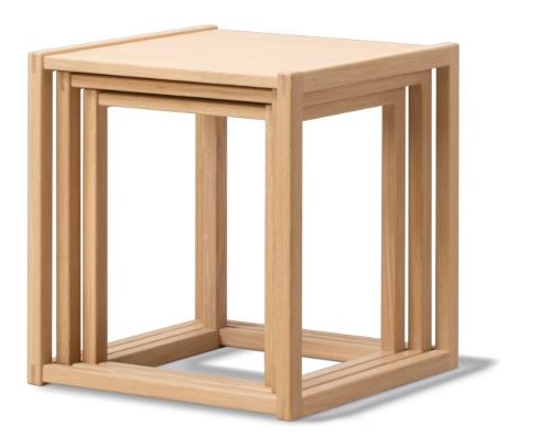 Fredericia Furniture BM375 Satztische – Eiche/helles Öl