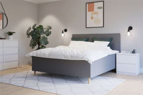 GOD NAT Asger Kontinentalseng Full Cover 1 kerne 180x200 cm - Møbeltekstil