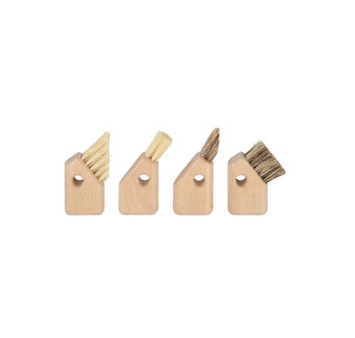 Blomus Aves Kitchen Brushes Set of 4 - Wood