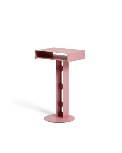 Pedestal Sidekick Table H: 58,5 cm - Bubble Gum