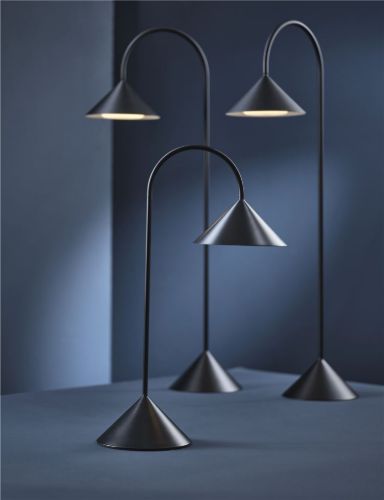 Frandsen Grasp Tragbare Tischlampe H: 72 cm - Mattschwarz