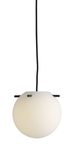 Frandsen Koi-Anhänger Ø: 19 cm – Opalweiß/Schwarze Stäbchen