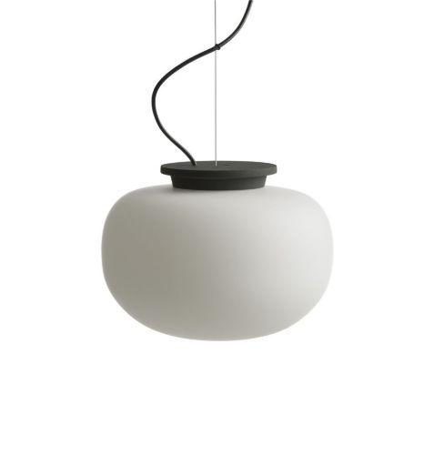 Frandsen Supernate Pendant Ø: 28 cm - Opal White/Black