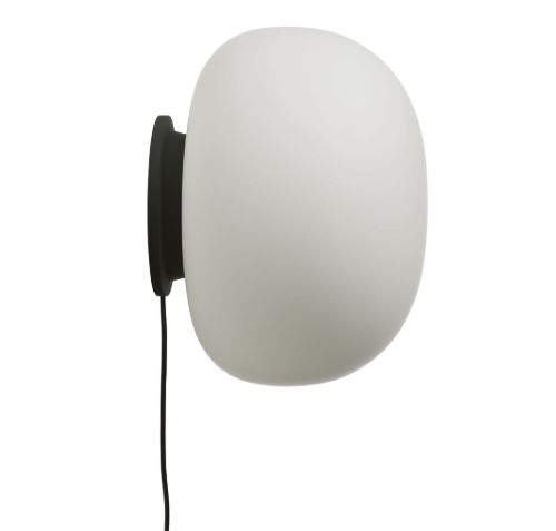 Frandsen Supernate Wall Lamp Ø: 38 cm - Opal White/Black